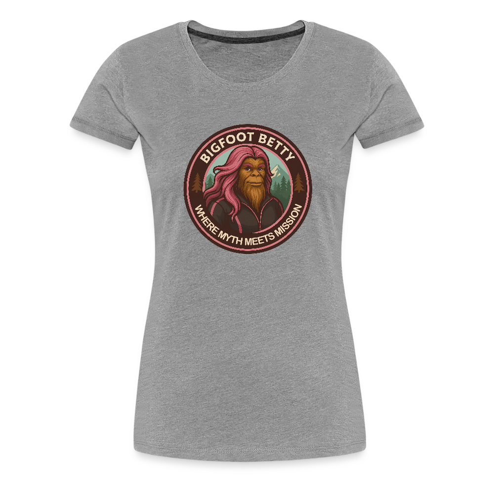 Women’s Premium T-Shirt - Where Myth Meets Mission (RETRO) - heather gray