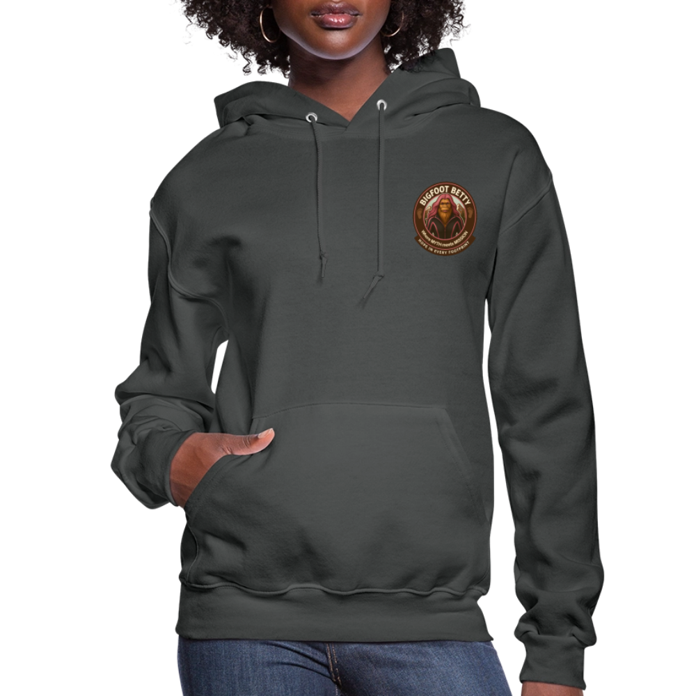 Women's Hoodie - Hope in Every Footprint (F/B) (RETRO) - asphalt