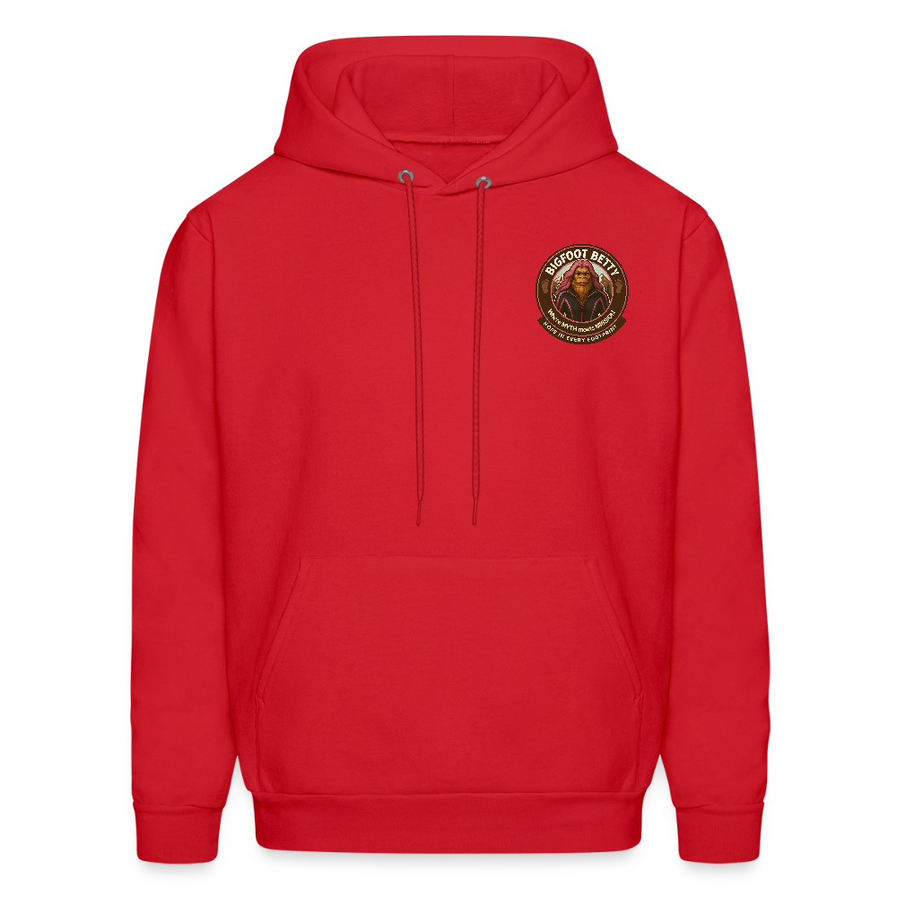 Men's Hoodie - Hope in Every Footprint (F/B) (RETRO) - red