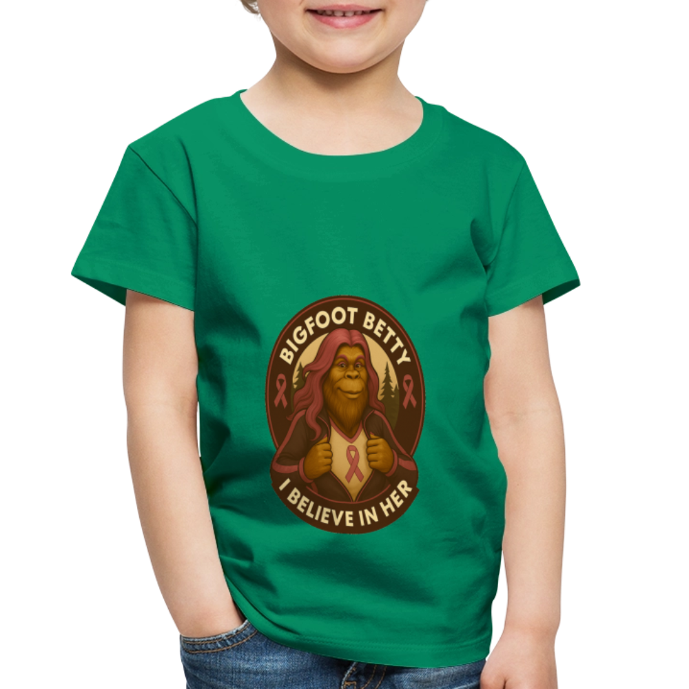 Toddler Premium T-Shirt - I Believe In Her (RETRO) - kelly green