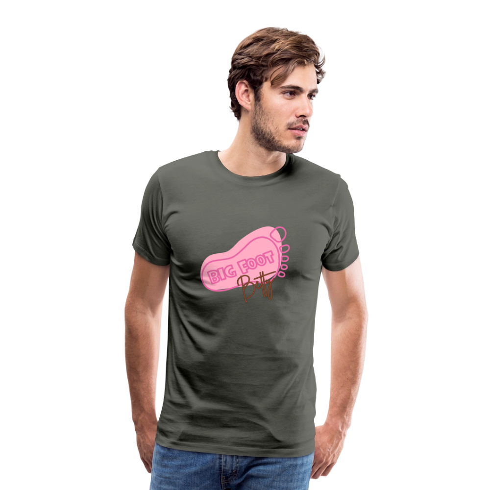 Men's Premium T-Shirt - BFB FootPrint - asphalt gray