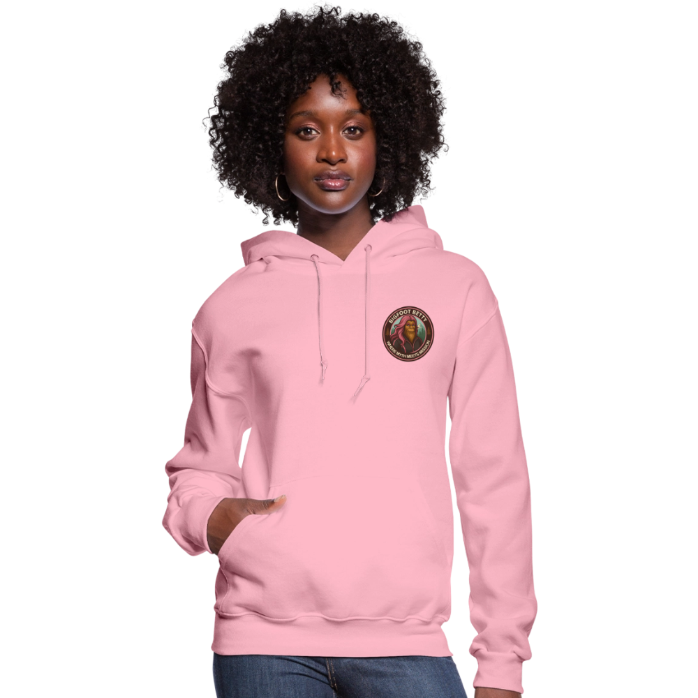 Women's Hoodie - Where Myth Meets Mission (F/B) (RETRO) - classic pink