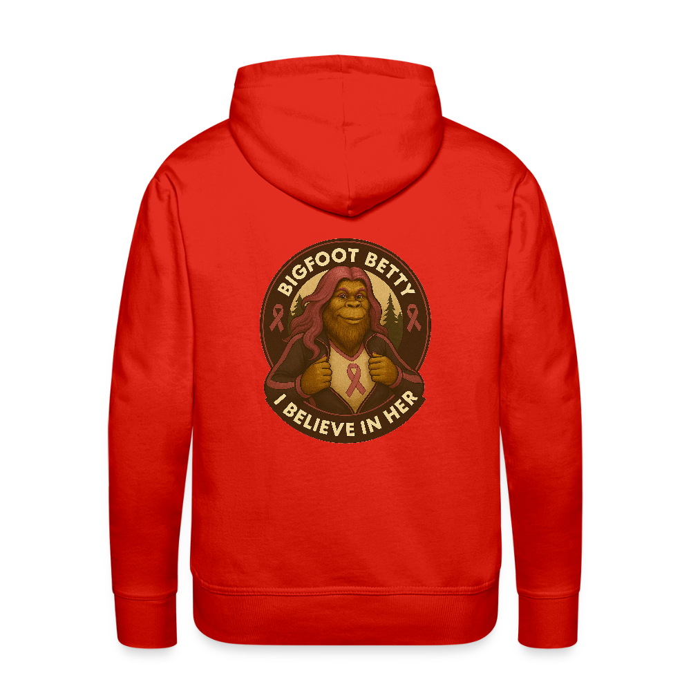 Men’s Premium Hoodie - I Believe In Her (F/B) (RETRO) - red
