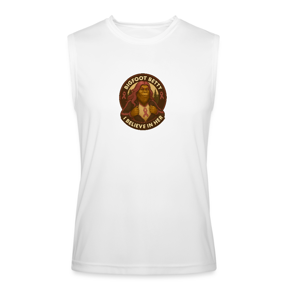 Men’s Performance Sleeveless Shirt - I Believe In Her (RETRO) - white