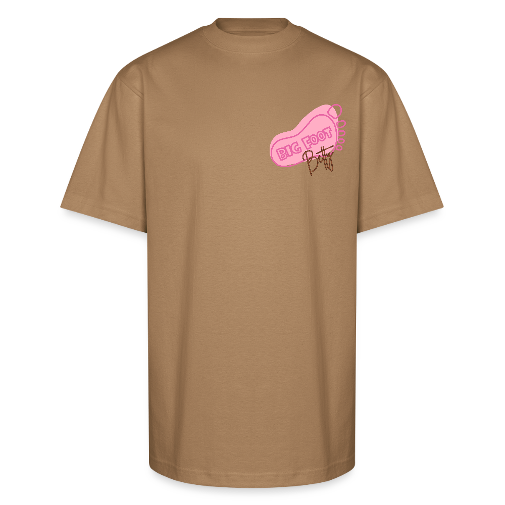 Unisex Oversized Heavyweight T-Shirt - BFB FootPrint - khaki