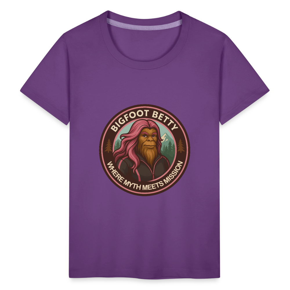 Toddler Premium T-Shirt - Where Myth Meets Mission (RETRO) - purple