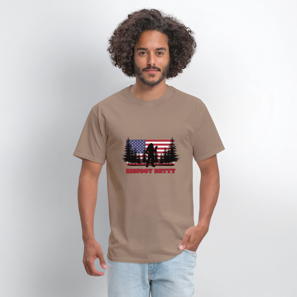 BFB July 4 - Forest Flag Unisex Classic T-Shirt - brown savana