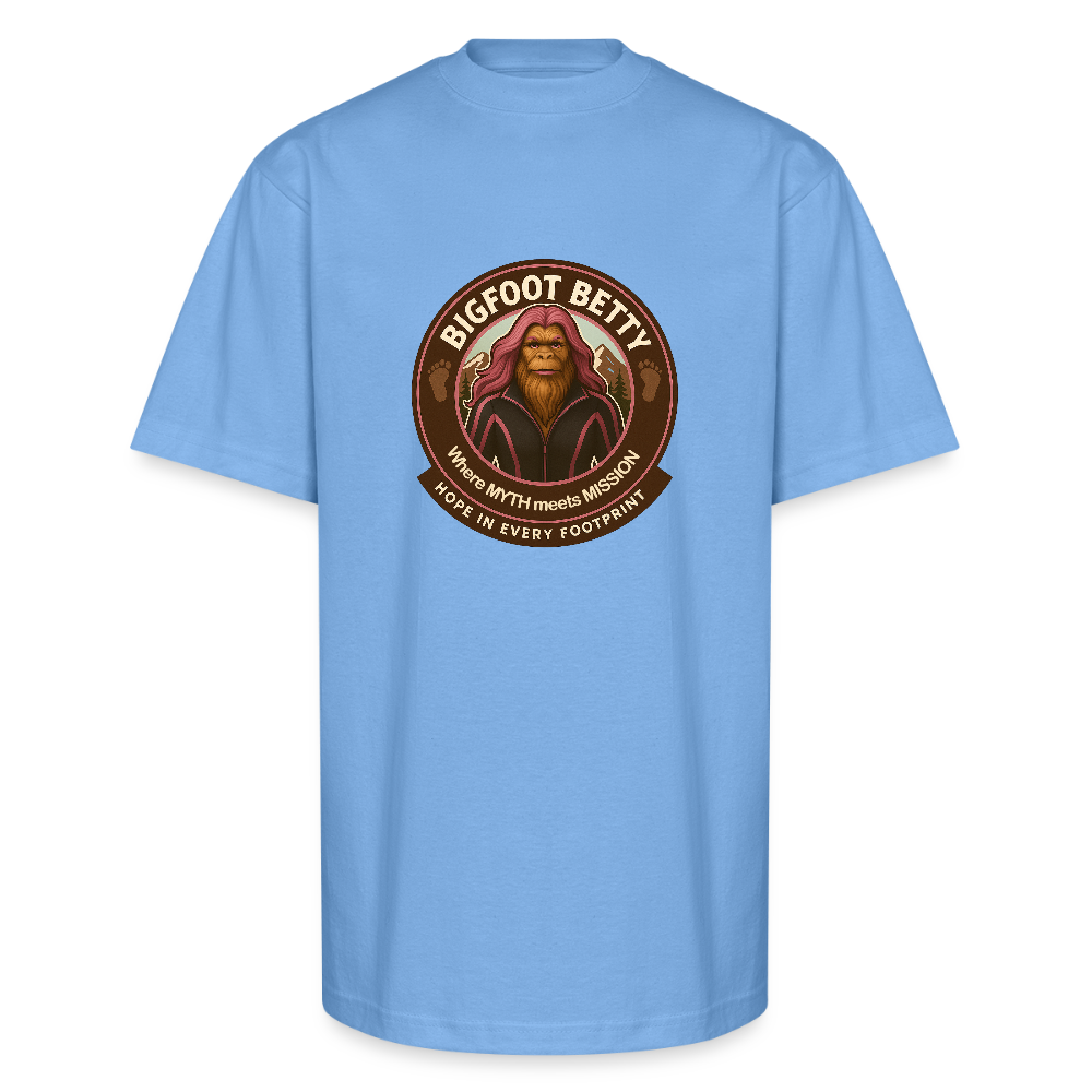 Unisex Oversized Heavyweight T-Shirt - Hope in Every Footprint (RETRO) - sky blue