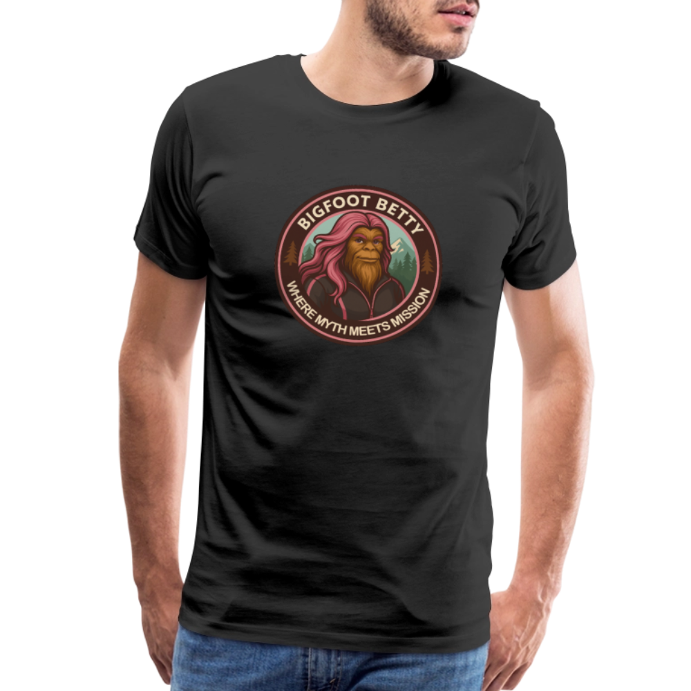 Men's Premium T-Shirt - Hope in Every Footprint (RETRO) - black