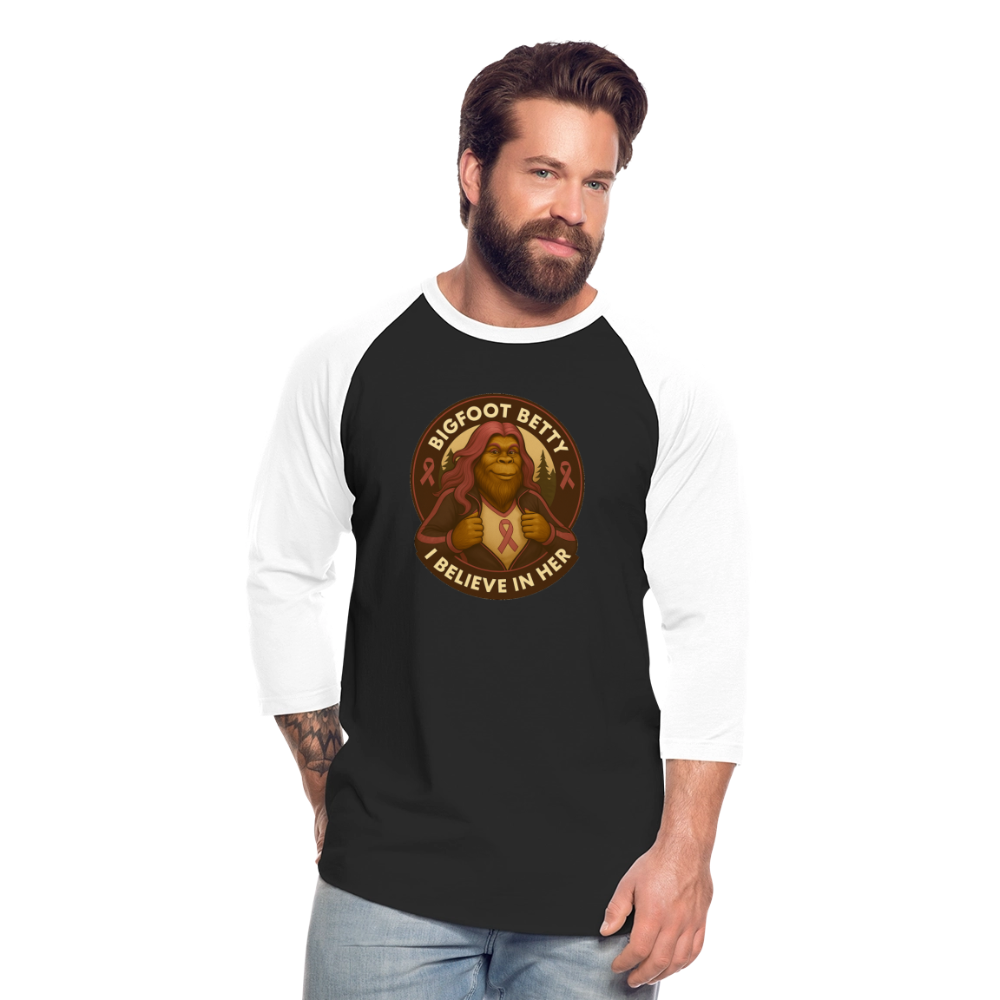 Baseball T-Shirt - I Believe In Her (RETRO) - black/white