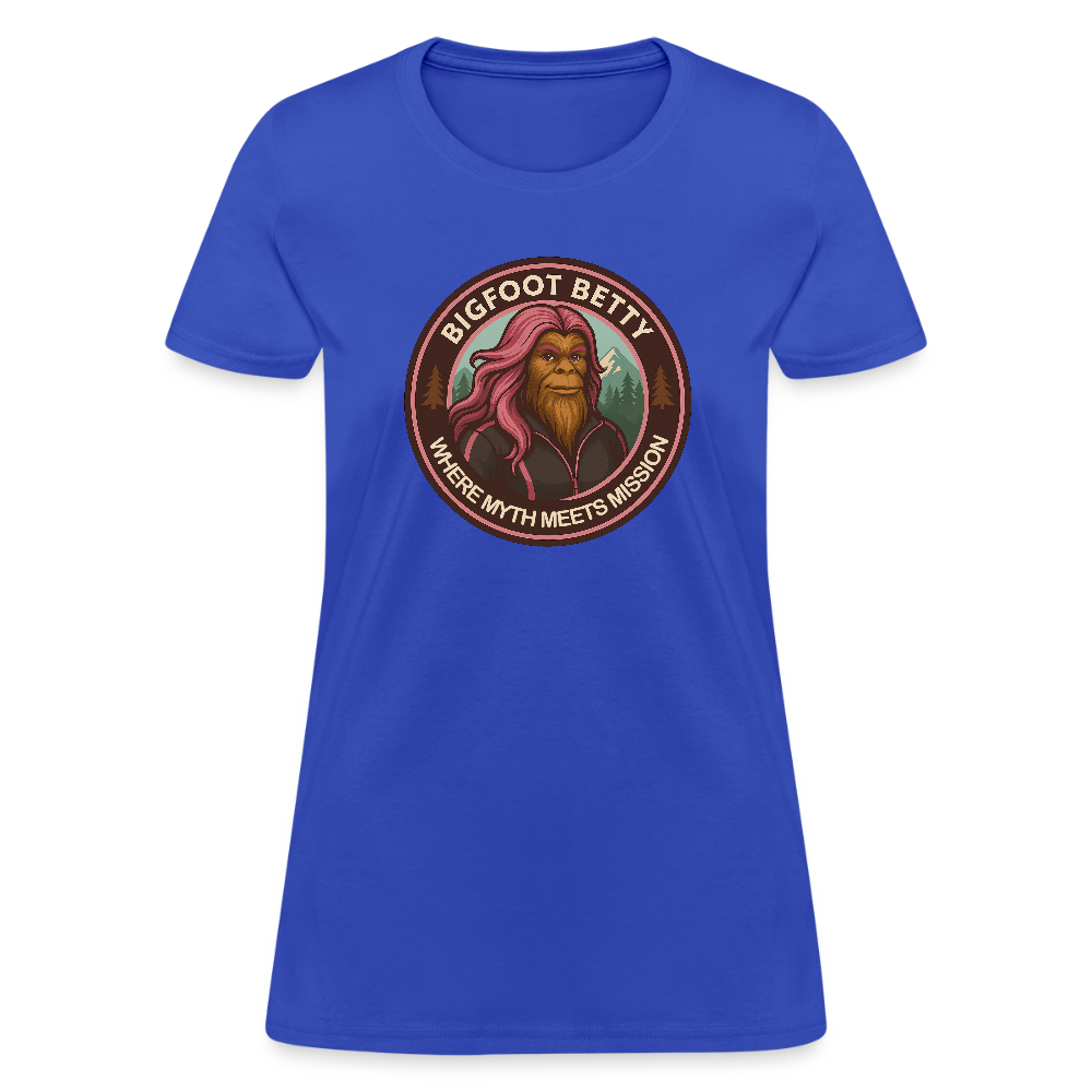 Women's T-Shirt - Where Myth Meets Mission (RETRO) - royal blue