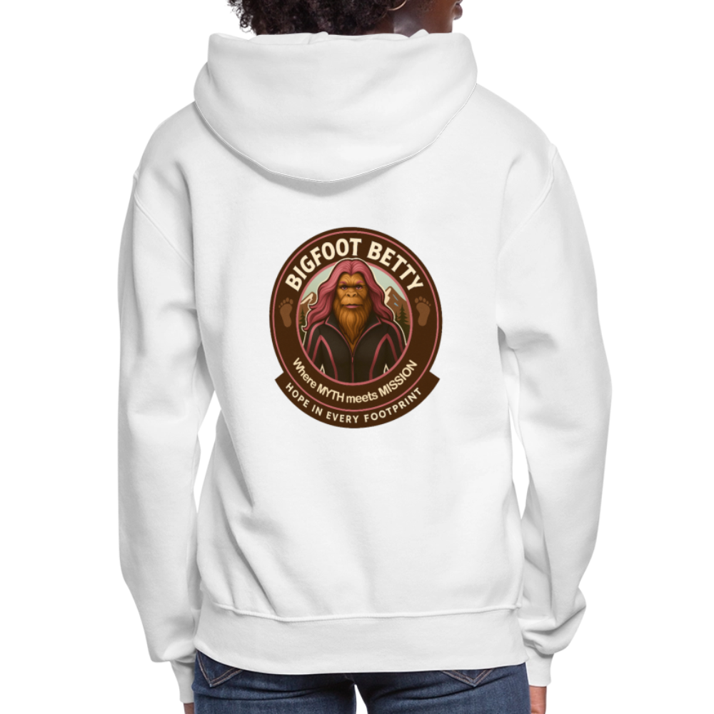 Women's Hoodie - Hope in Every Footprint (F/B) (RETRO) - white