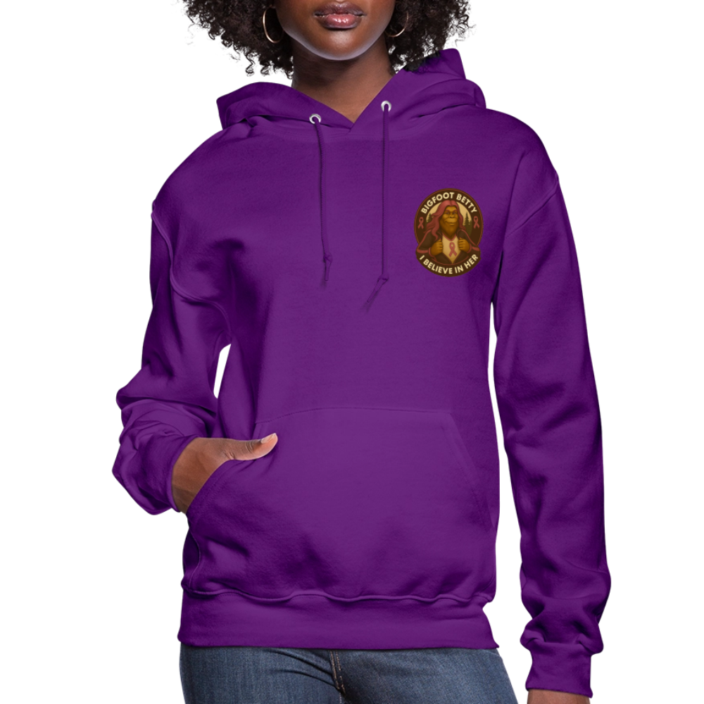 Women's Hoodie - I Believe In Her (F/B) (RETRO) - purple