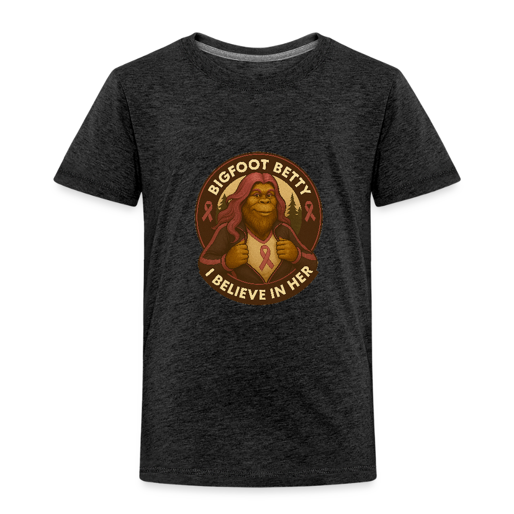 Toddler Premium T-Shirt - I Believe In Her (RETRO) - charcoal grey