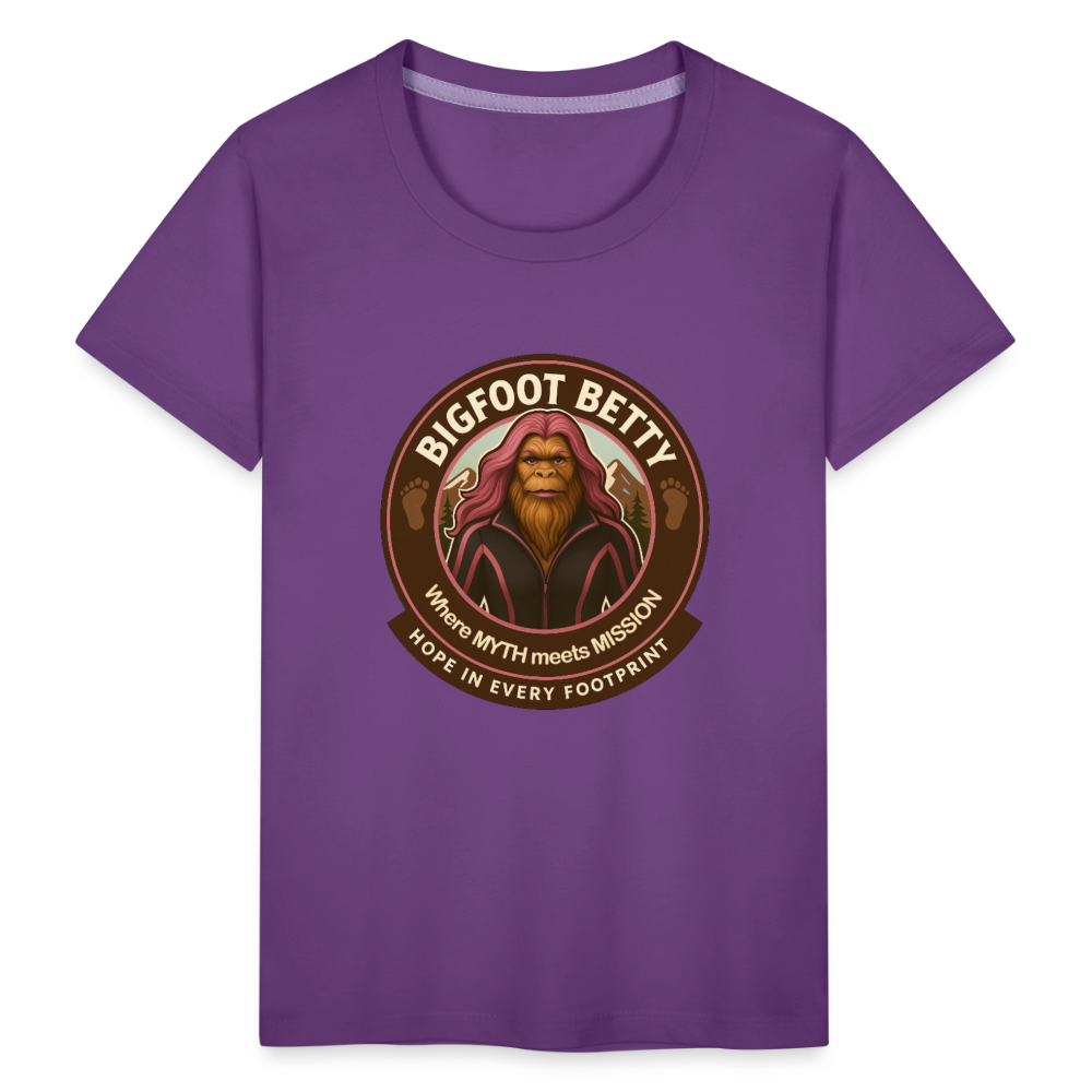 Toddler Premium T-Shirt - Hope in Every Footprint (RETRO) - purple