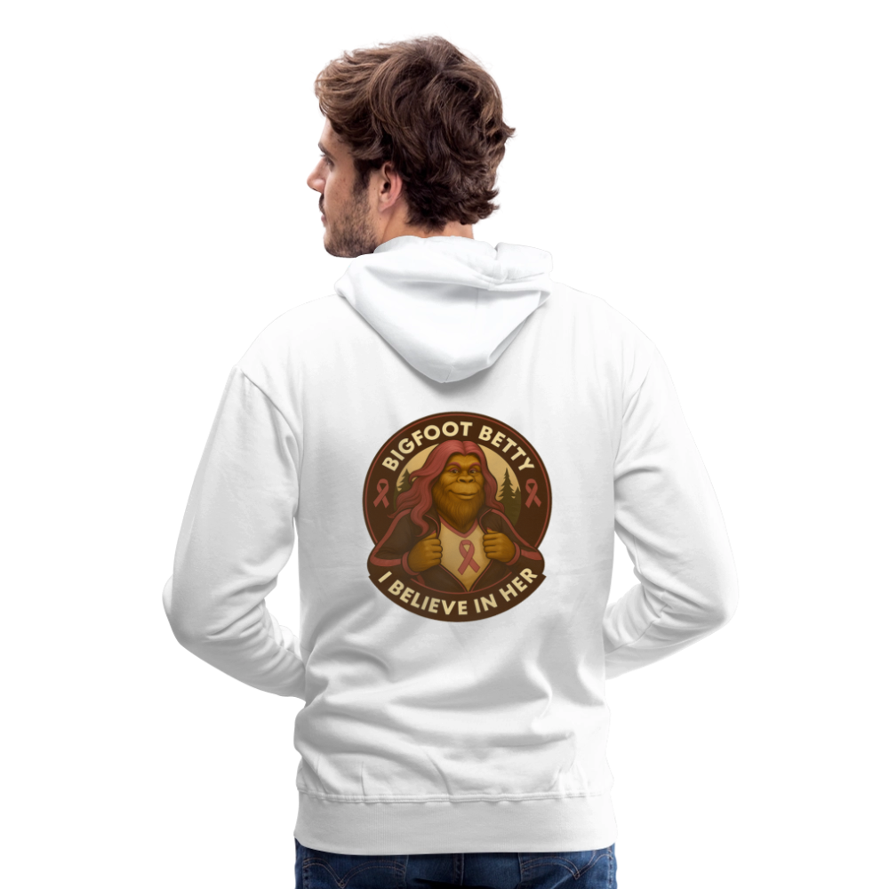 Men’s Premium Hoodie - Where Myth Meets Mission (RETRO) - white