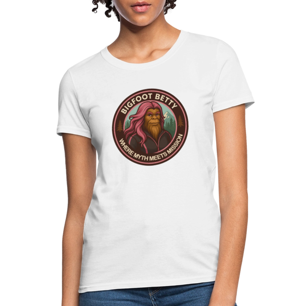 Women's T-Shirt - Where Myth Meets Mission (RETRO) - white