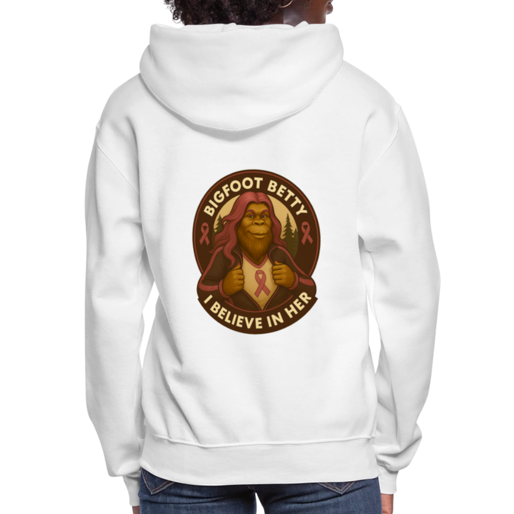 Women's Hoodie - I Believe In Her (F/B) (RETRO) - white