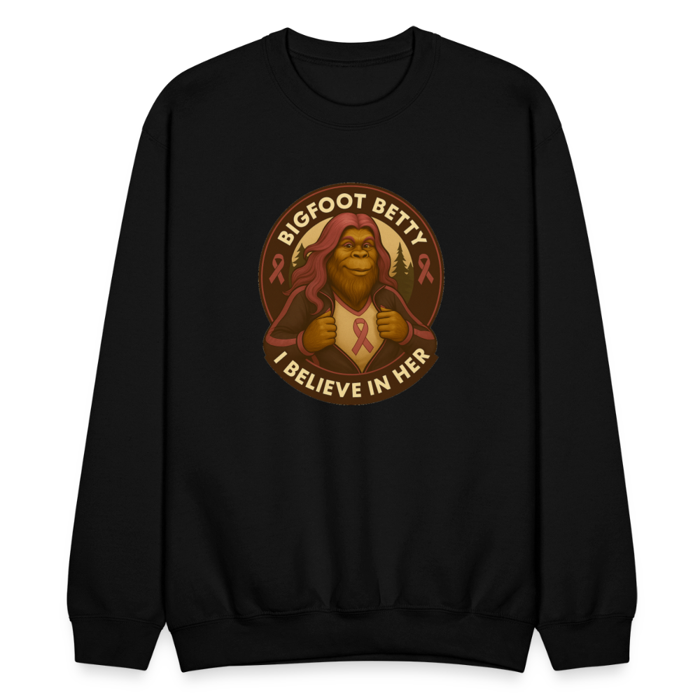 Crewneck Sweatshirt - I Believe In Her (RETRO) - black
