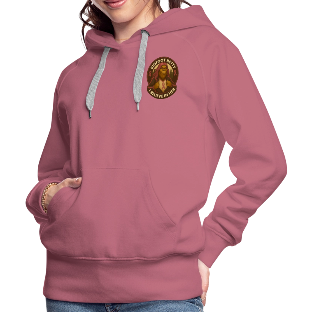 Women’s Premium Hoodie - I Believe In Her (F/B) (RETRO) - mauve