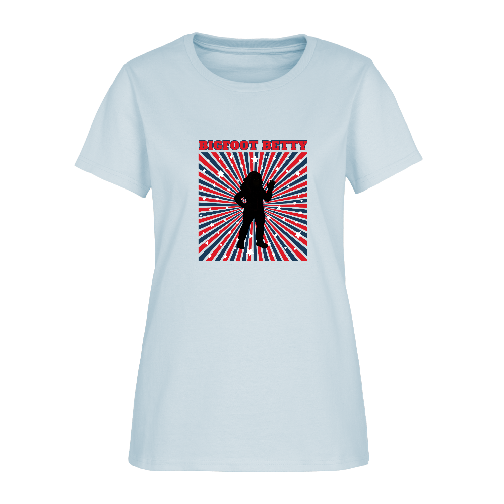 BFB July 4 - Starburst Women's T-Shirt - light blue
