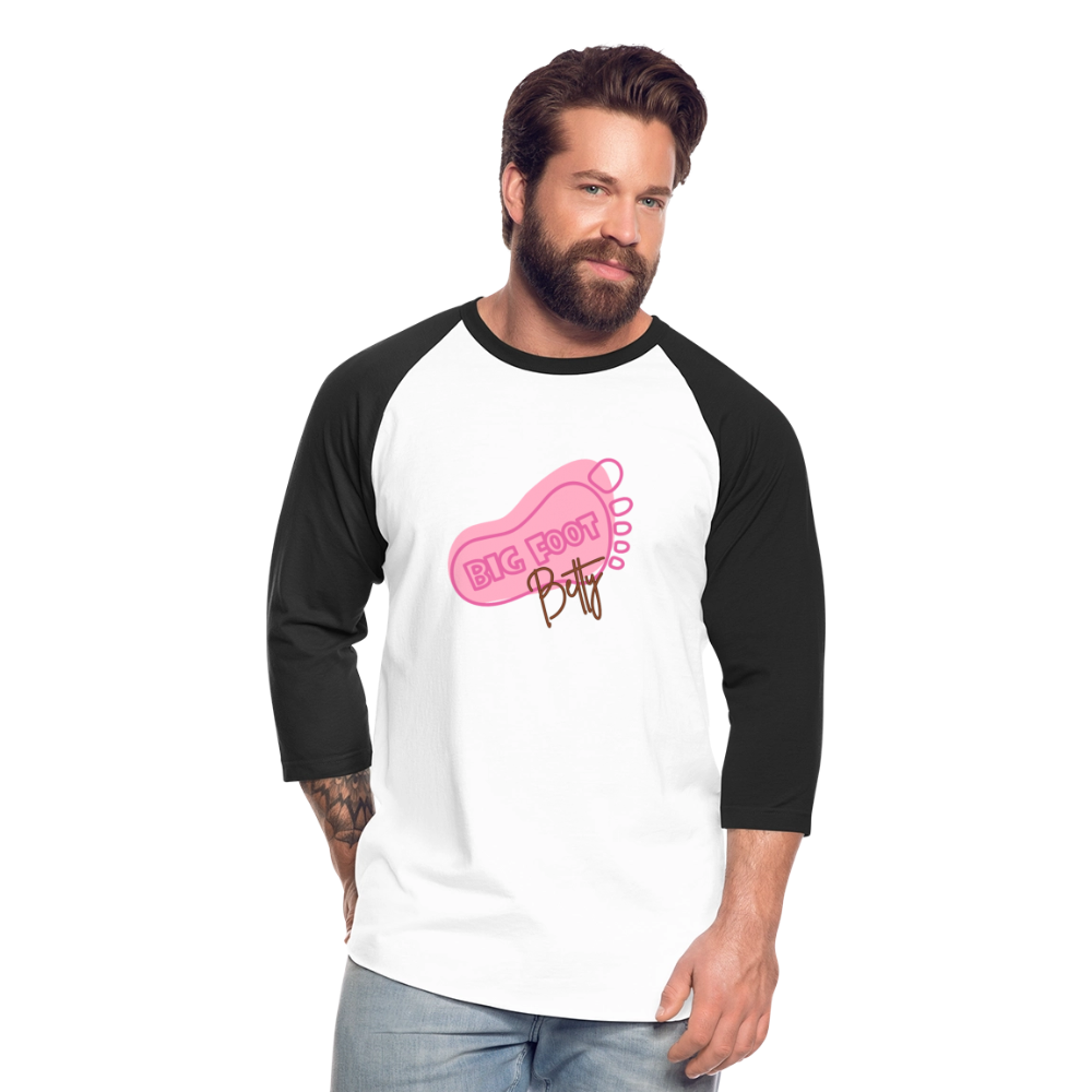 Baseball T-Shirt - BFB FootPrint - white/black