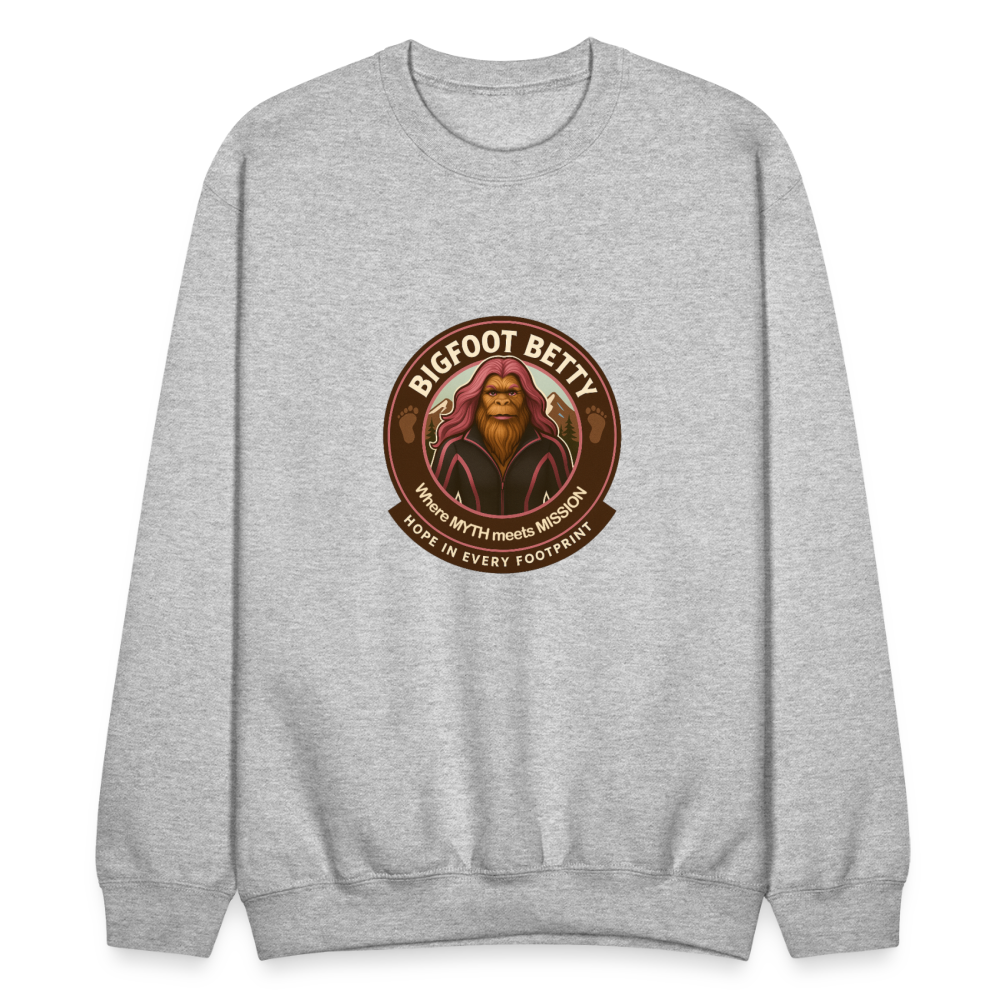 Crewneck Sweatshirt - Hope in Every Footprint (RETRO) - heather gray