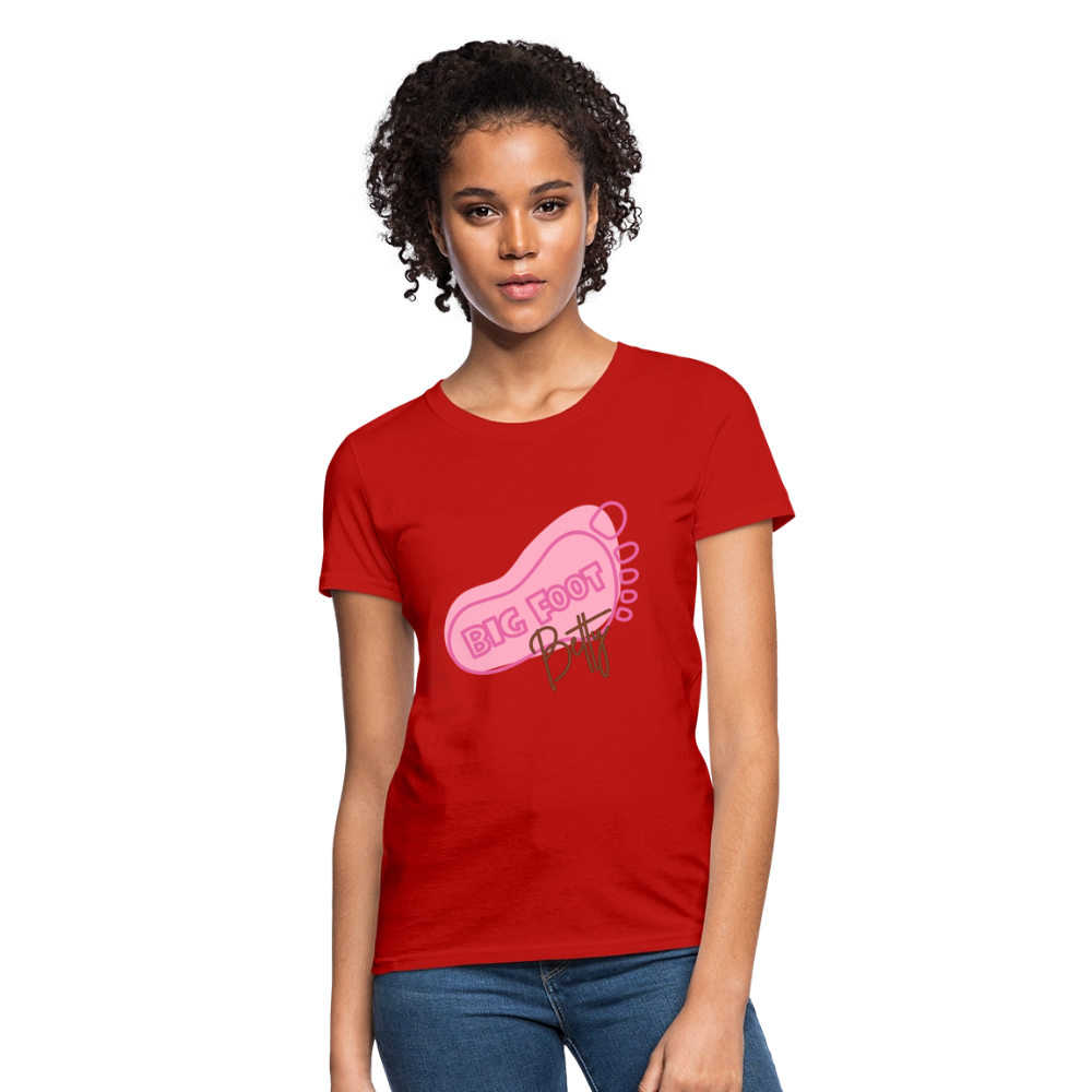 Women's T-Shirt - BFB FootPrint - red