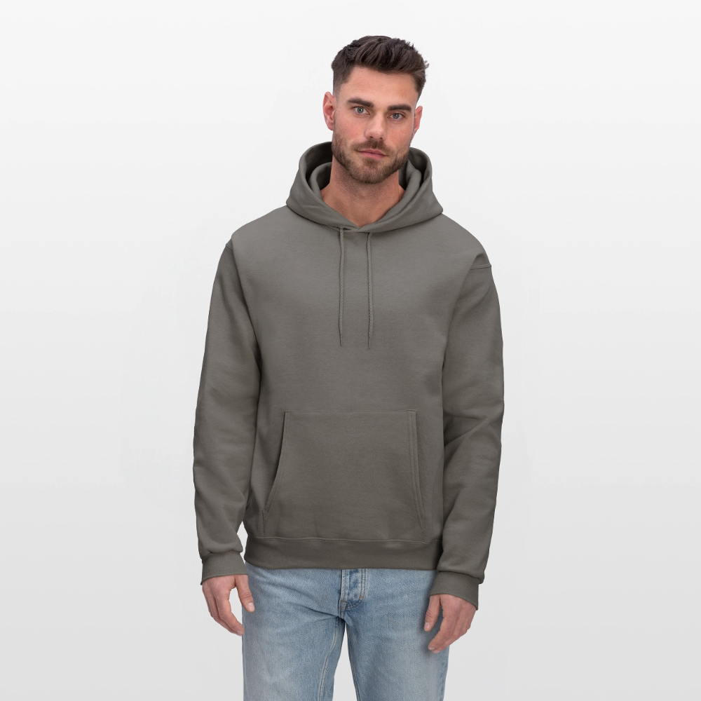 Men's Hoodie - Where Myth Meets Mission (RETRO) - asphalt gray