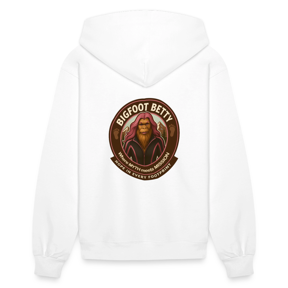 Women's Hoodie - Hope in Every Footprint (RETRO) - white