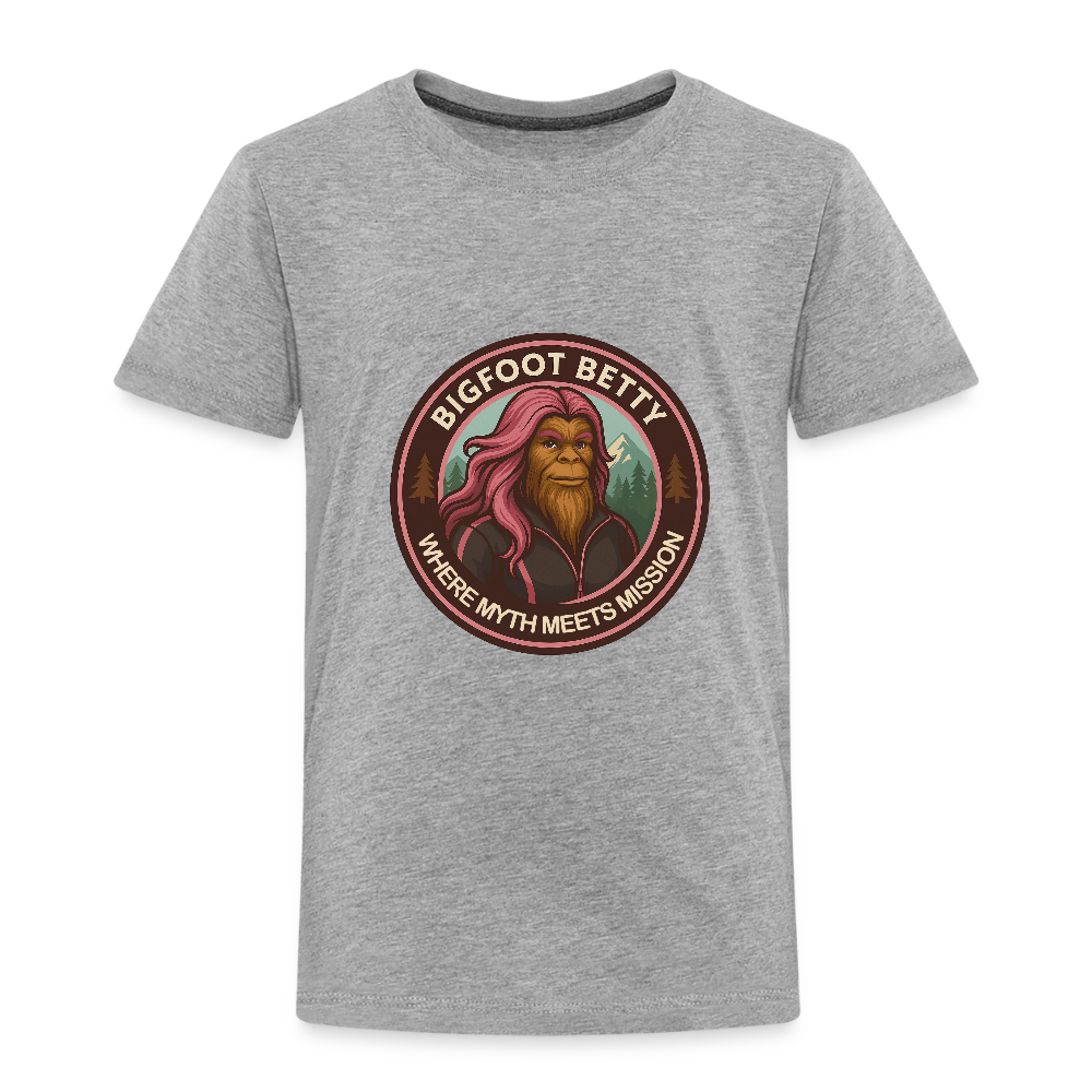 Toddler Premium T-Shirt - Where Myth Meets Mission (RETRO) - heather gray
