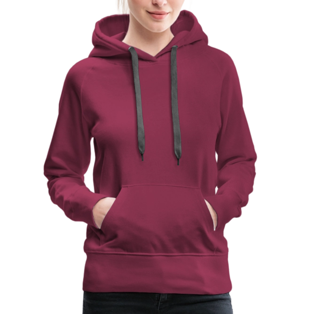 Women’s Premium Hoodie - Where Myth Meets Mission (RETRO) - burgundy