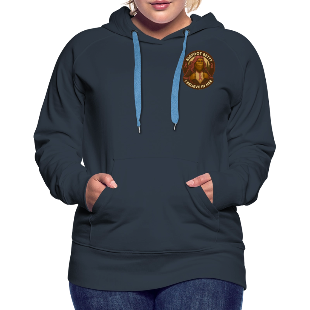 Women’s Premium Hoodie - I Believe In Her (F/B) (RETRO) - navy