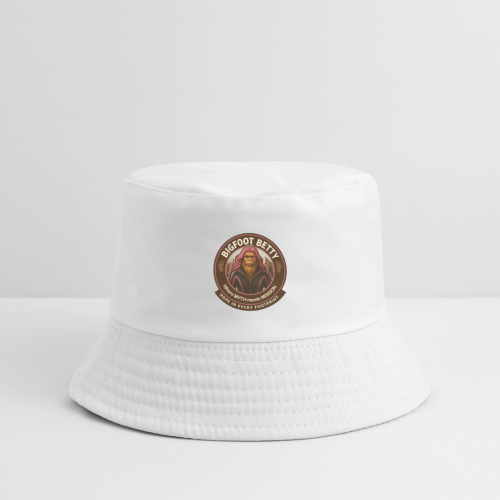 Kid's Bucket Hat - Hope in Every Footprint (RETRO) - white