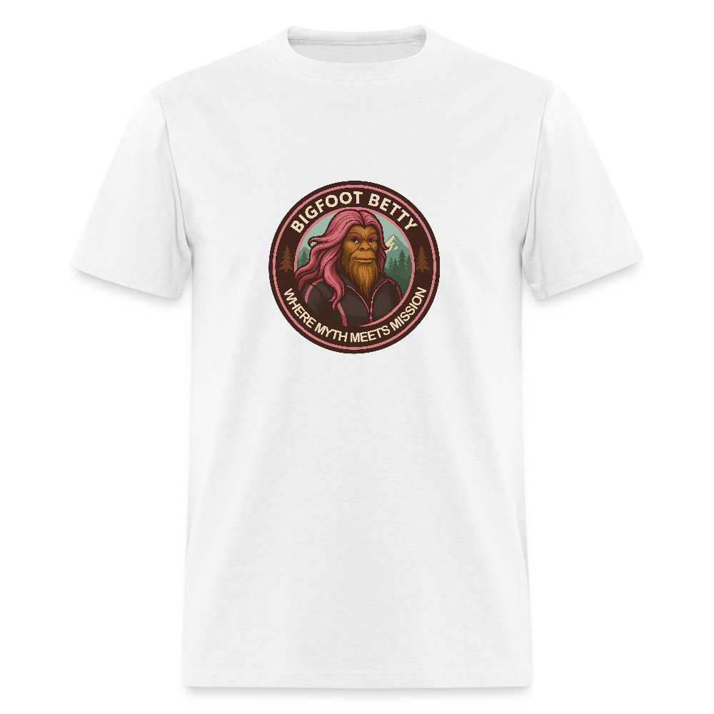 Unisex Classic T-Shirt - Where Myth Meets Mission (RETRO) - white