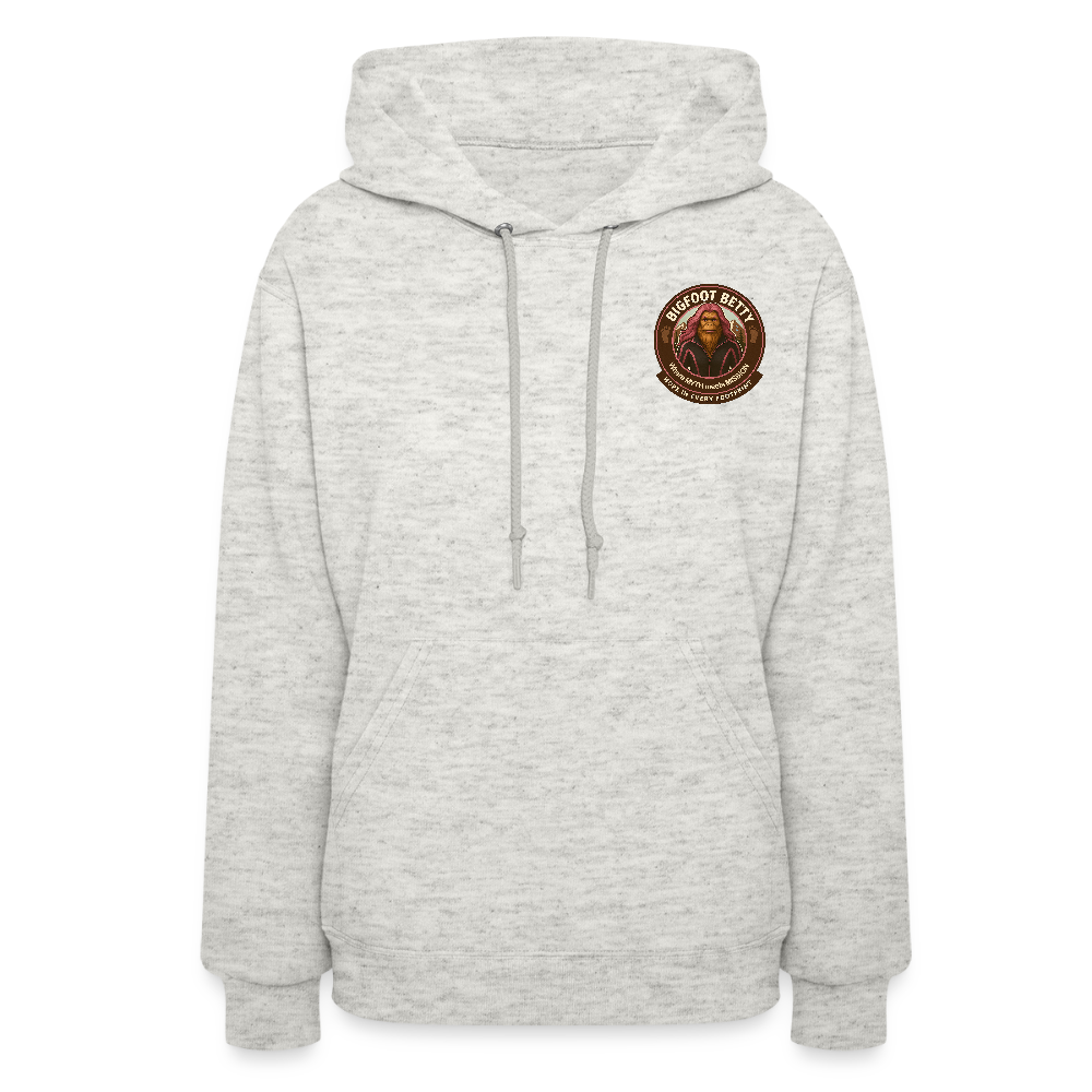 Women's Hoodie - Hope in Every Footprint (F/B) (RETRO) - heather oatmeal