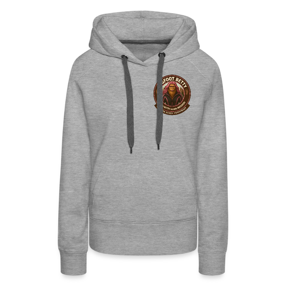 Women’s Premium Hoodie - Hope in Every Footprint (F/B) (RETRO) - heather grey