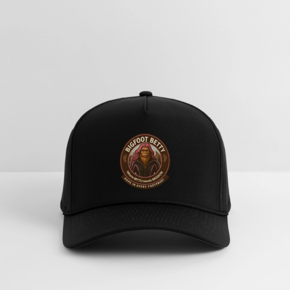 Rope Cap - Hope in Every Footprint (RETRO) - black/black
