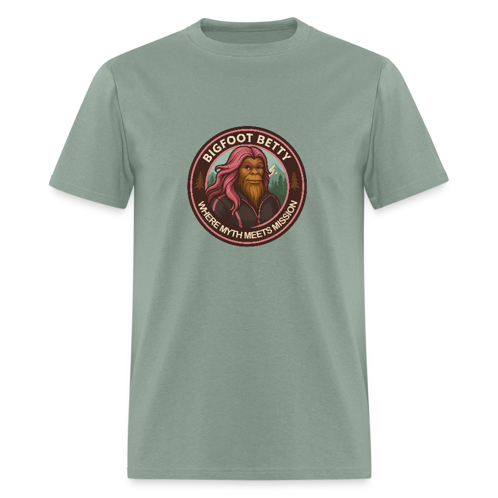 Unisex Classic T-Shirt - Where Myth Meets Mission (RETRO) - sage