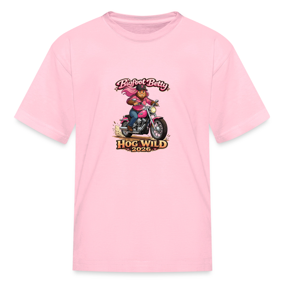 Kids' T-Shirt - BFB Hog Wild - MOTORCYCLE - pink