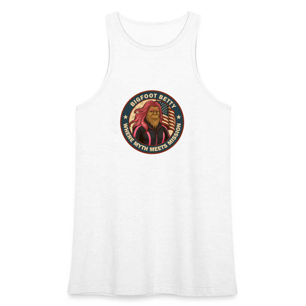 BFB July 4 - Badge Women’s Racerneck Tank - white