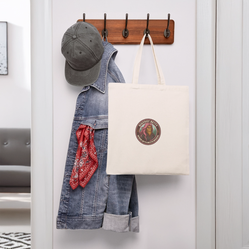 Recycled Tote Bag - Where Myth Meets Mission (RETRO) - natural
