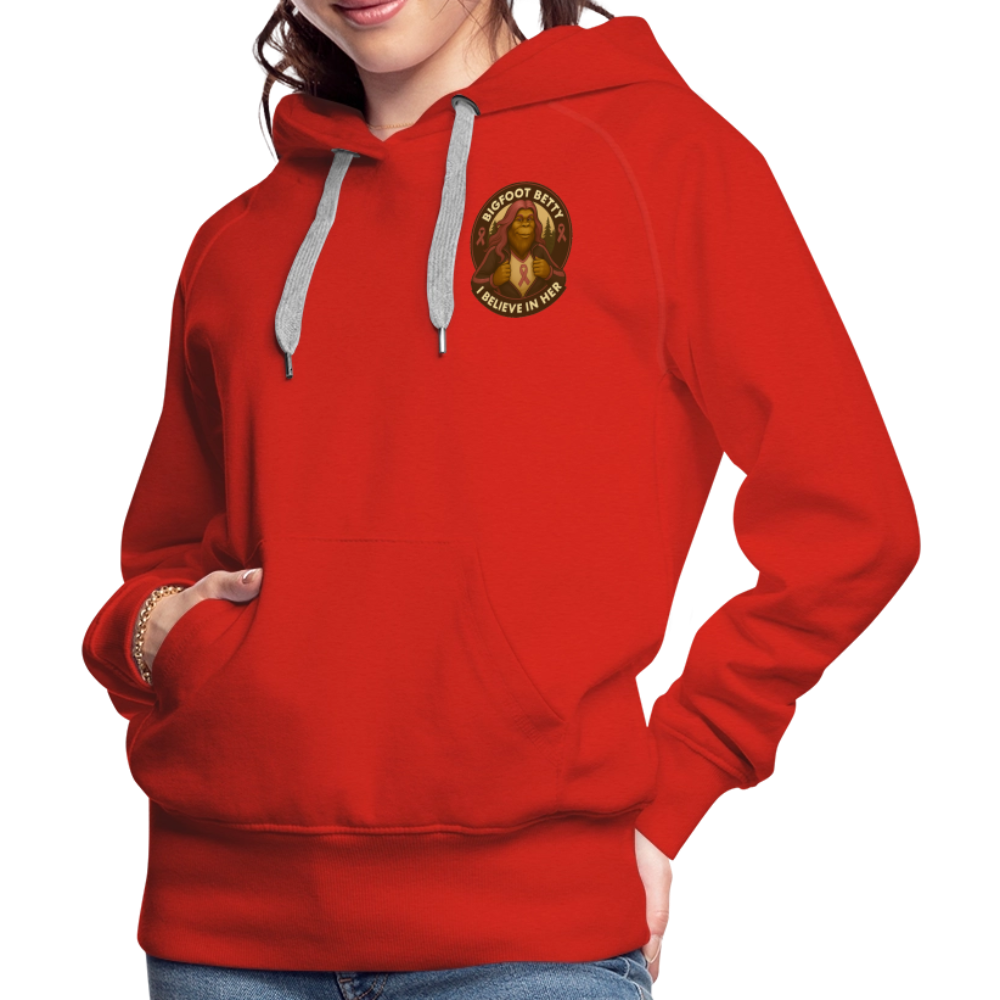 Women’s Premium Hoodie - I Believe In Her (F/B) (RETRO) - red