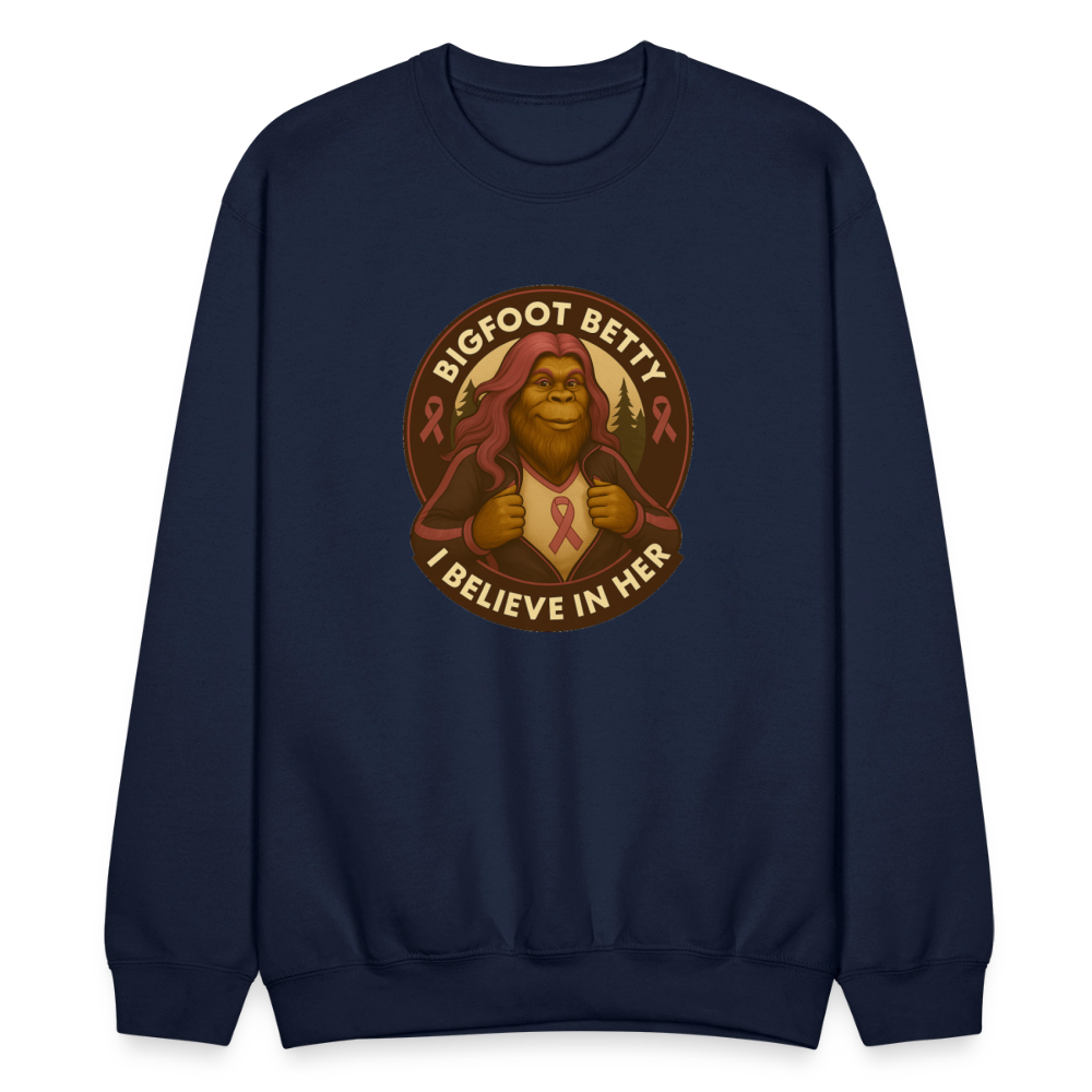 Crewneck Sweatshirt - I Believe In Her (RETRO) - navy