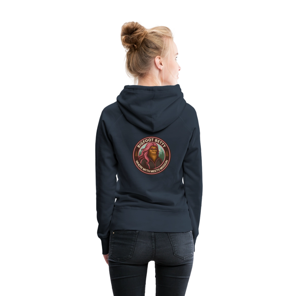 Women’s Premium Hoodie - Where Myth Meets Mission (RETRO) - navy