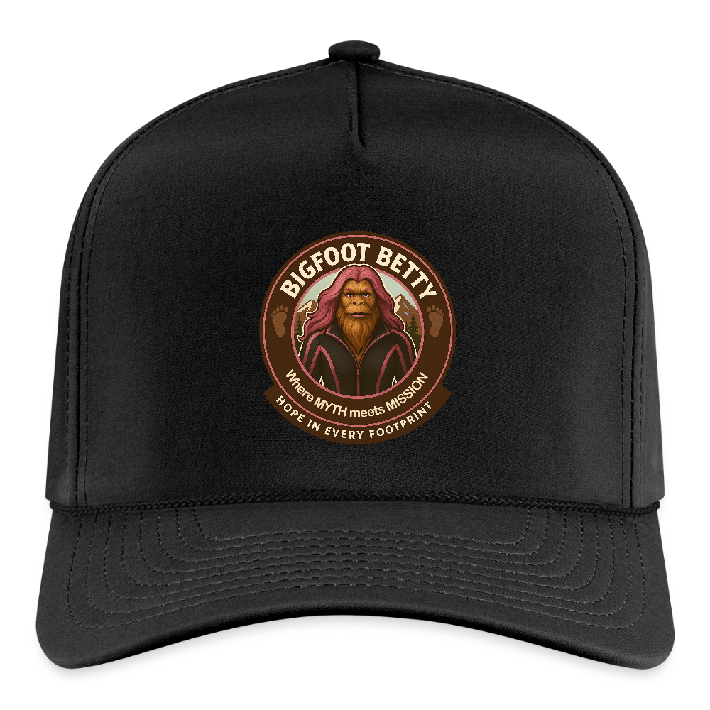 Rope Cap - Hope in Every Footprint (RETRO) - black/black