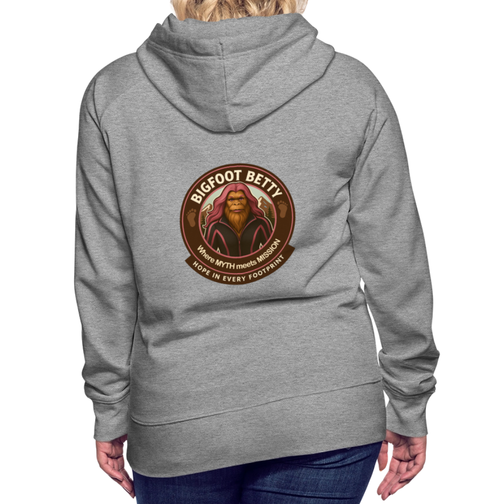 Women’s Premium Hoodie - Hope in Every Footprint (RETRO) - heather grey