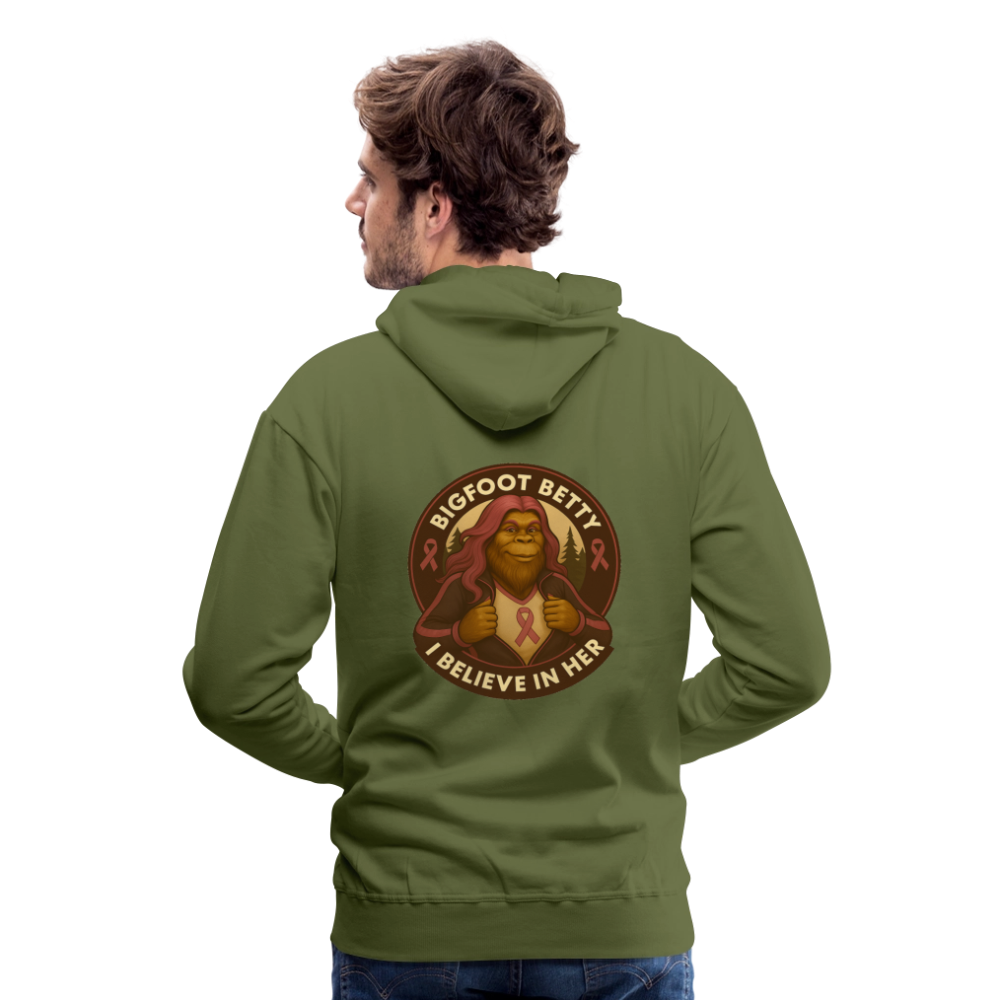 Men’s Premium Hoodie - Where Myth Meets Mission (RETRO) - olive green