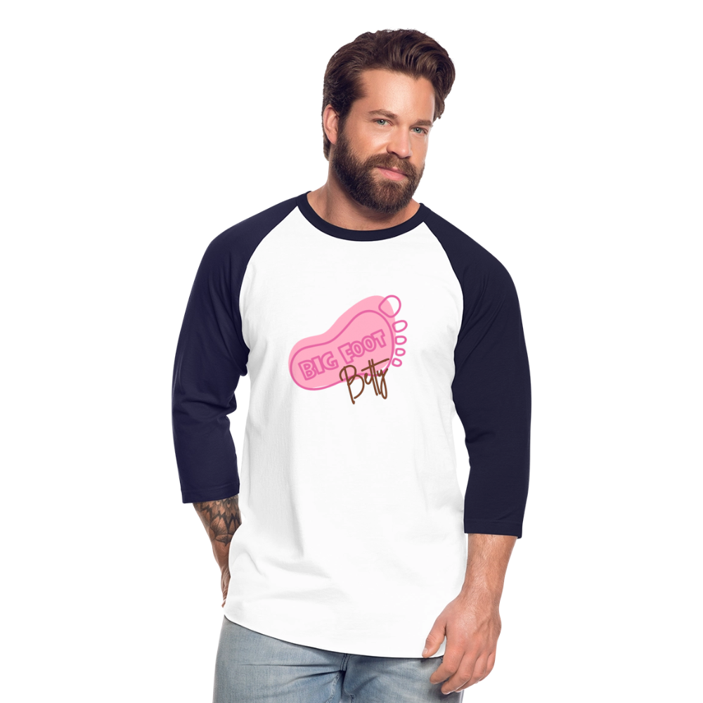 Baseball T-Shirt - BFB FootPrint - white/navy