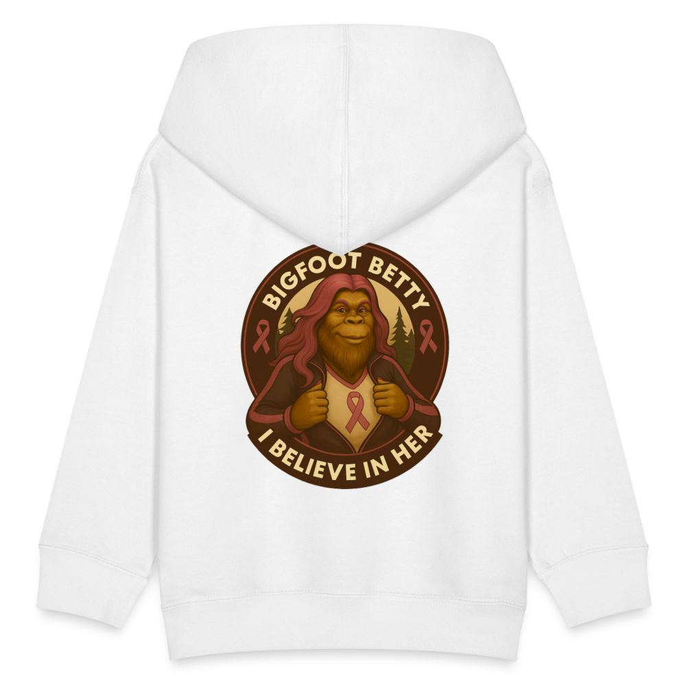 Kids' Hoodie - I Believe In Her (F/B) (RETRO) - white